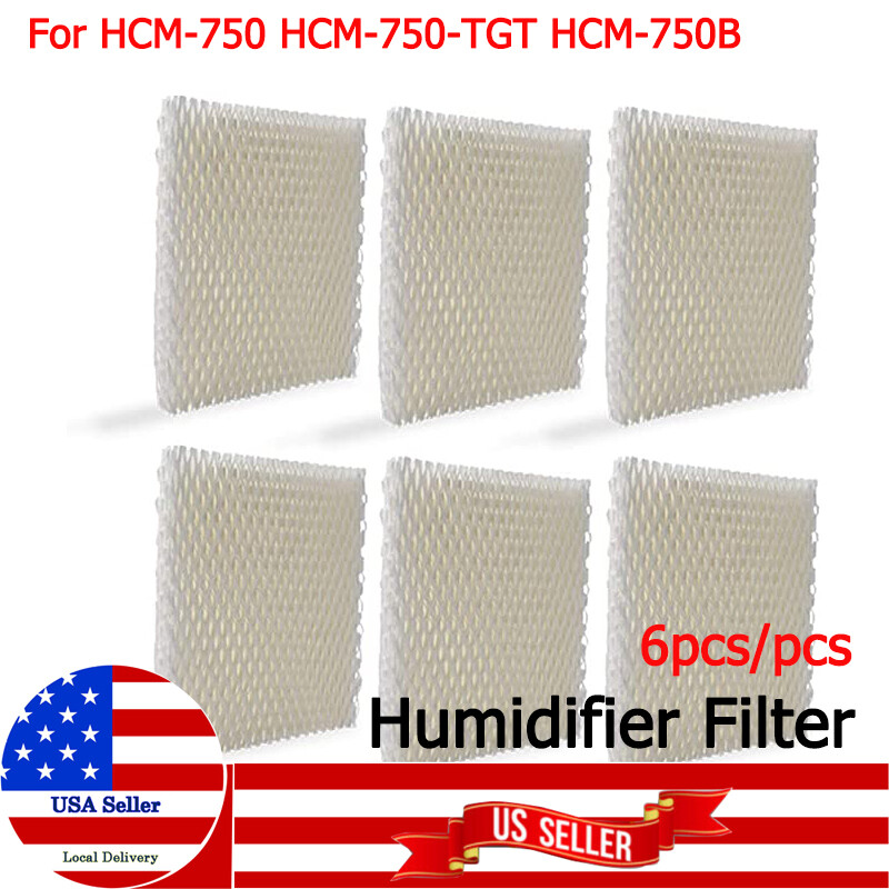 6Pcs Humidifier Wick Filter for Honeywell HCM-750 HCM-750-TGT HCM-750B, Filter B