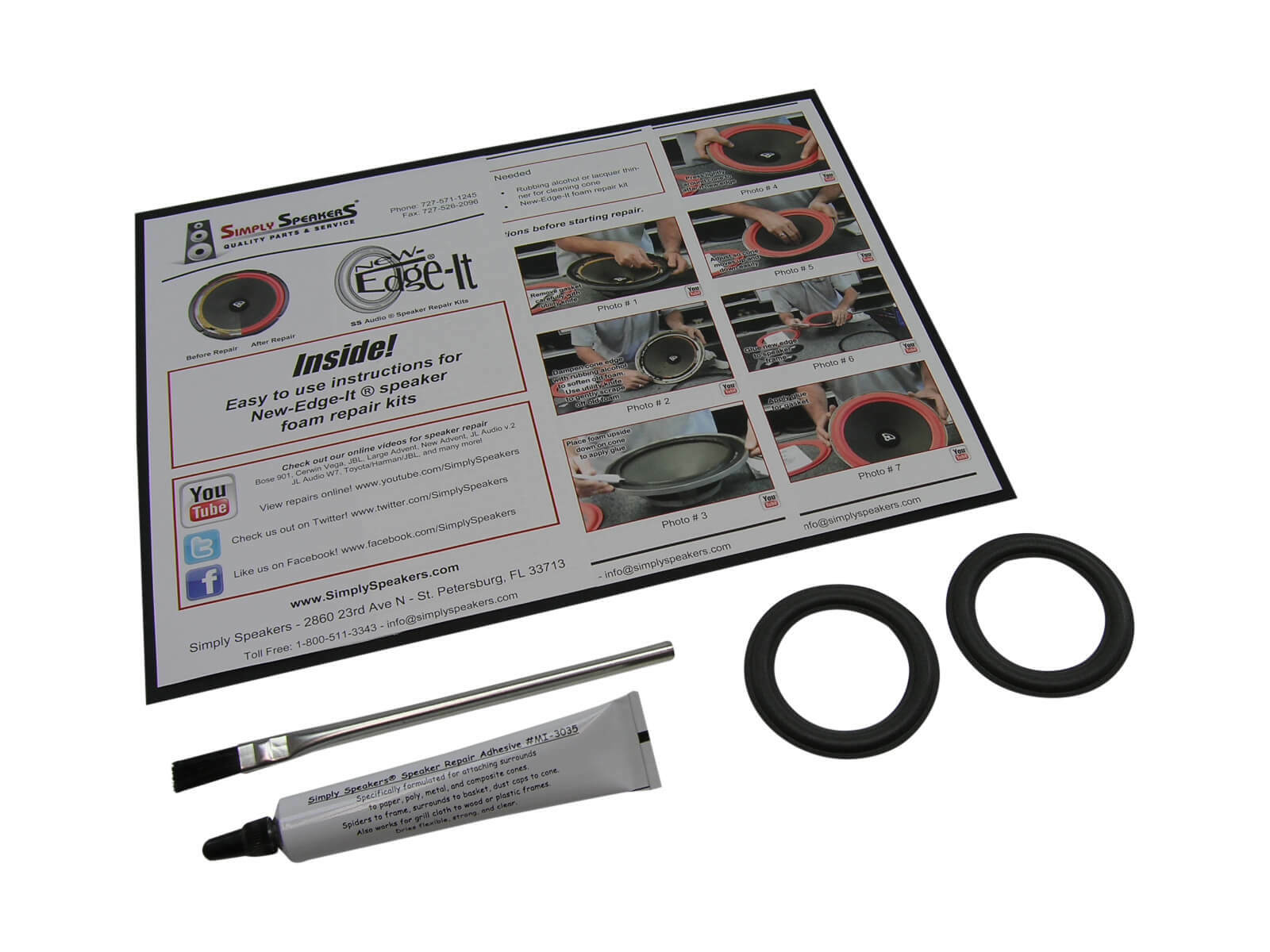 JBL 136SISAT Surround Speaker Foam Repair Kit FSK-2.4 (PAIR)