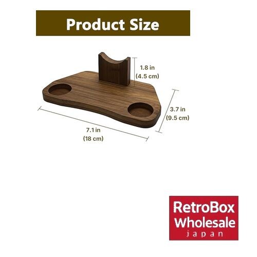 TOCCOOL Bamboo Controller Stand PS5 Xbox Switch Dark Brown