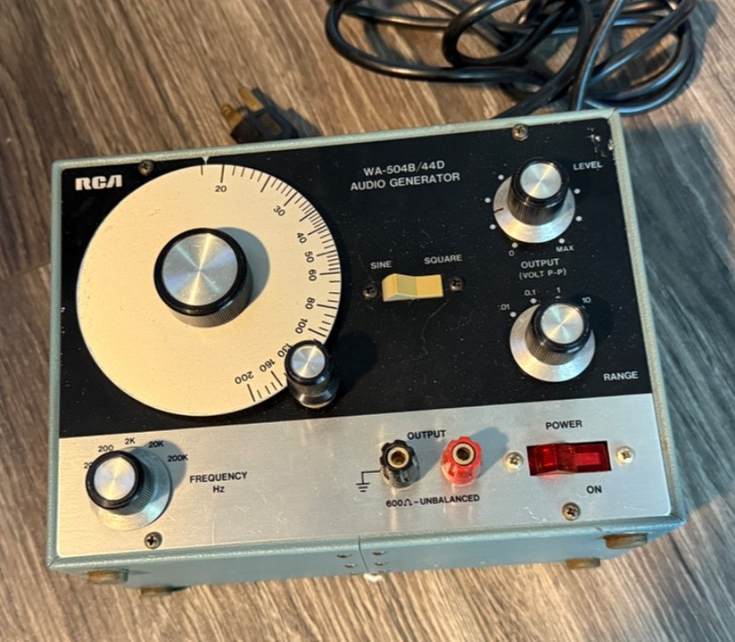 VIZ WA-504B/44D Audio Generator Sine Square Wave Vintage Tester Free Shipping