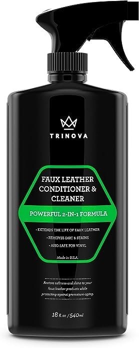 TriNova Leatherette Vinyl and Faux Leather Cleaner & Conditioner - Keep...