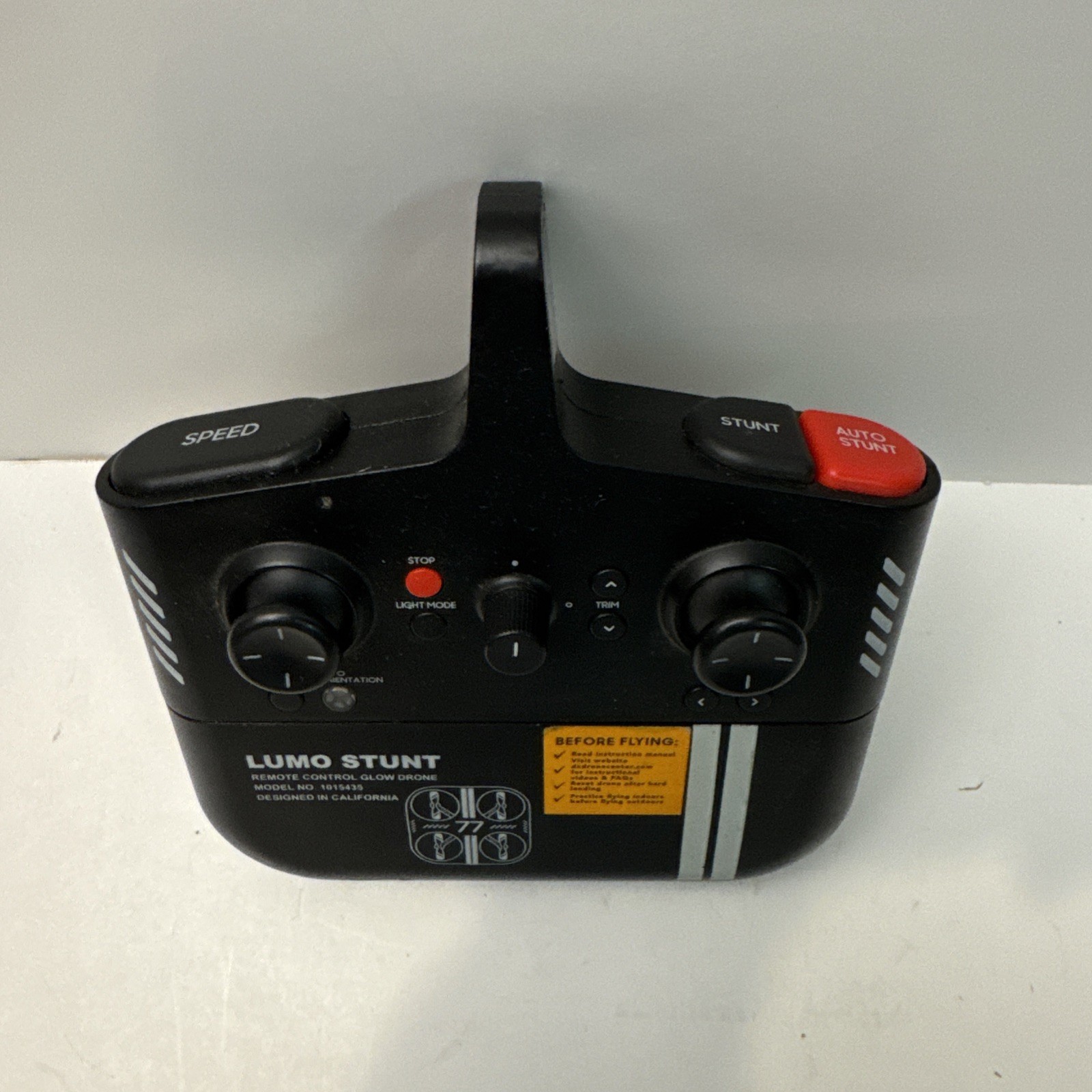 REMOTE CONTROL ONLY Sharper Image R/C Drone Lumo Glow Stunt 1015435