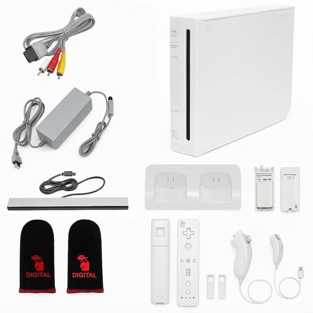 White Premium Console with 1-Year Warranty Includes 2 Remotes, 2 Nunchuck