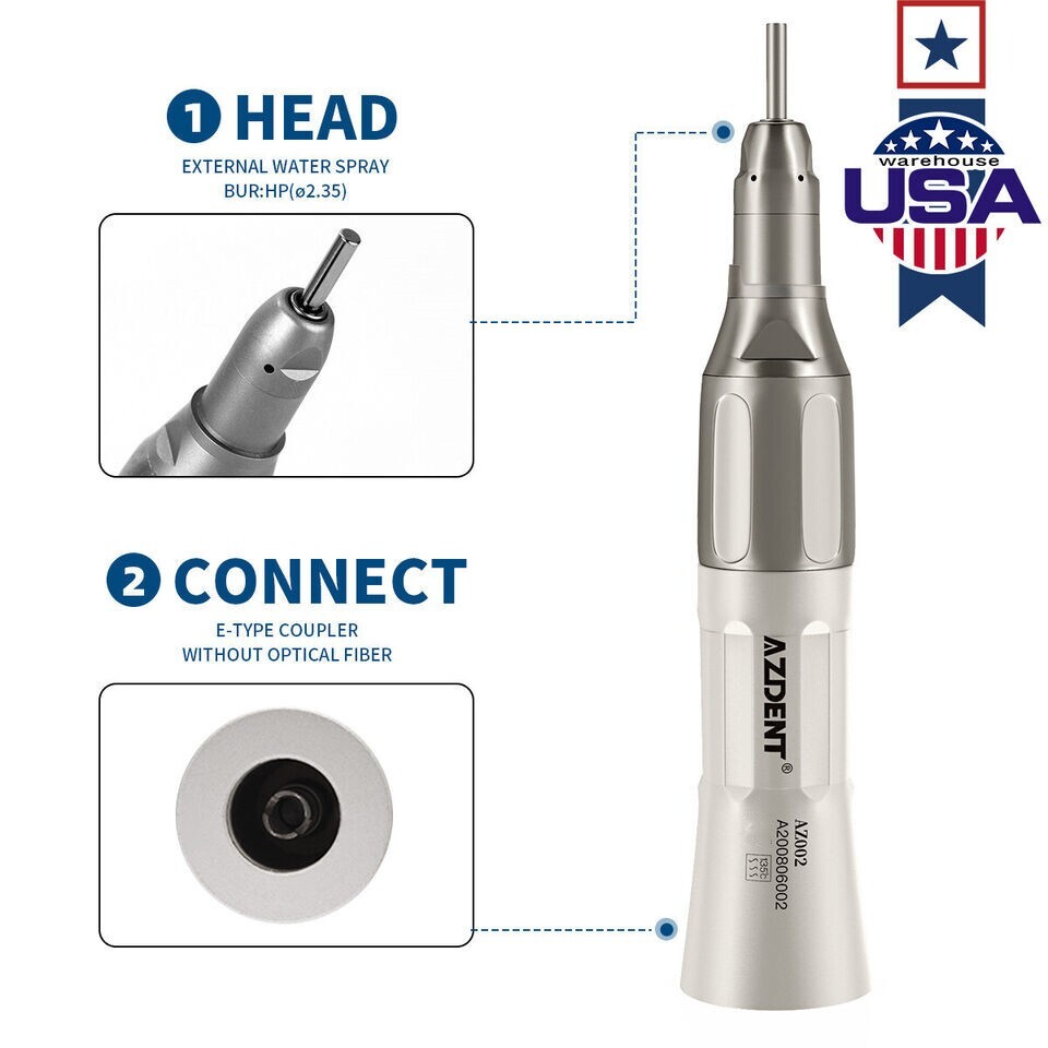 Dental Slow Low Speed Straight Nose Cone Handpiece
