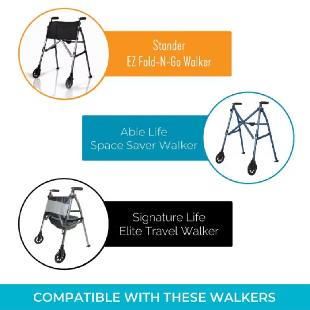 Stander Replacement Glides for EZ Fold-N-Go Walker/ Able Life Space Saver Walker