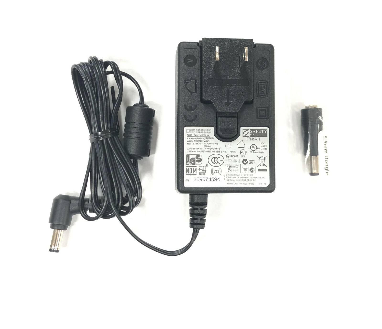 Original APD 12V AC Adapter For Seagate External Desktop Drive 1TB,1.5TB,2TB,3TB