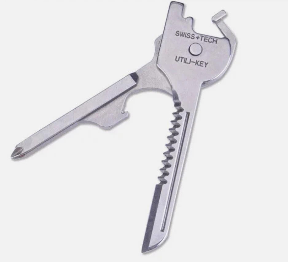 Keyring 6 in1 Keychain Multi Tool Stainless EDC Screwdriver Opener Camping Tool