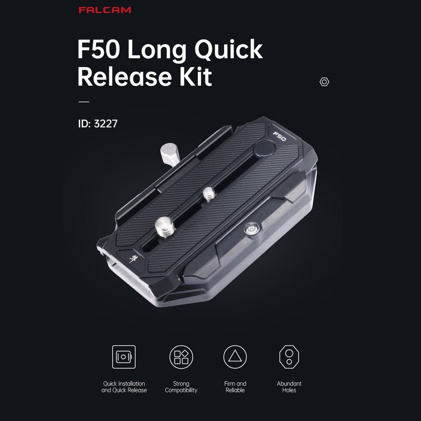 FALCAM F50 Long Quick Release for Big Cinema Camera Mounting Adapter QR System