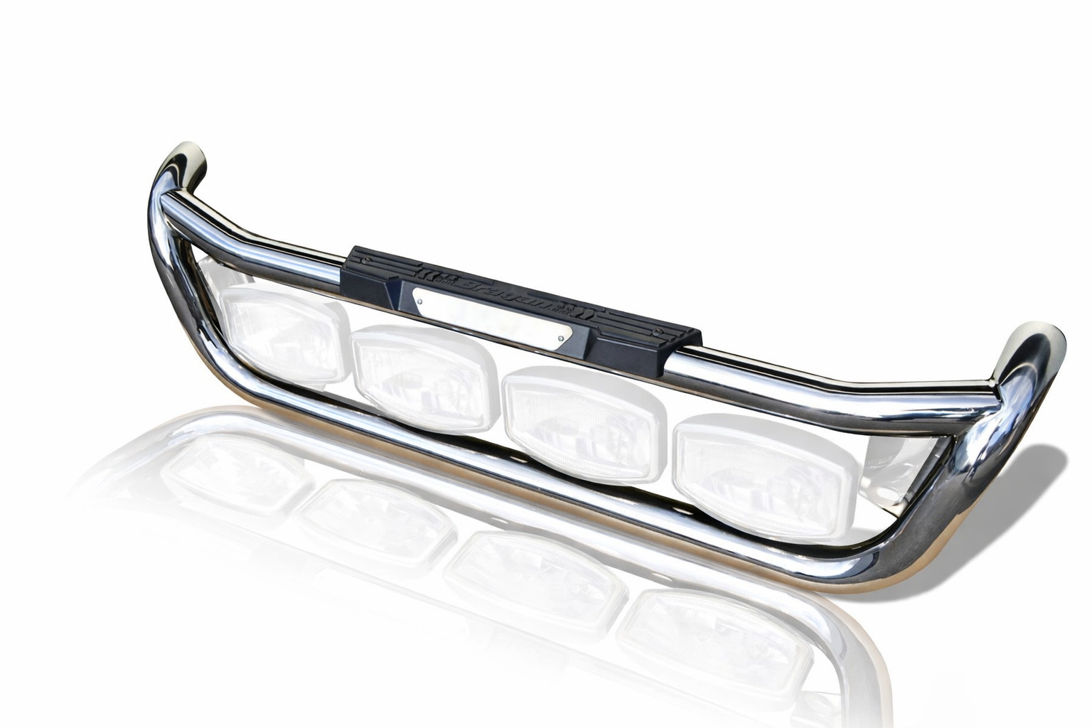 Stainless Steel Grill Bar C + Step Pad + Amber LEDs For Scania New Gen 2017