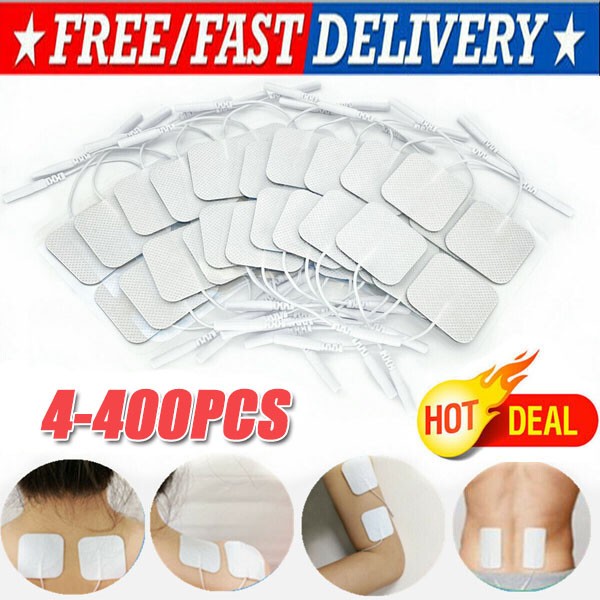40 TENS Electrode Pads EMS Replacement Unit 7000 3000 2x2 Muscle Stimulator BULK