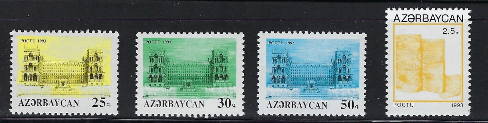Azerbaijan -  1993 MNH Stamps Architecture ............22L......P-430