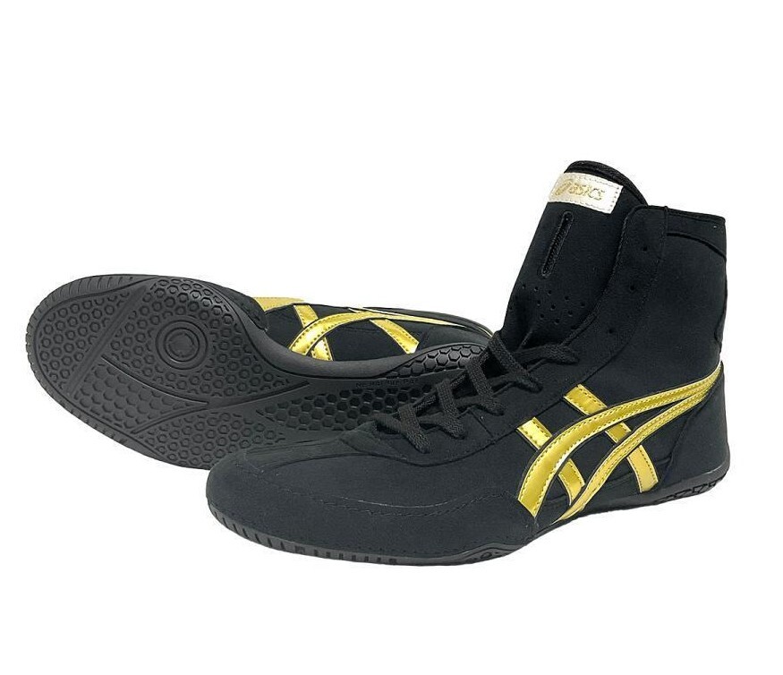 ASICS Wrestling Shoes 1083A001 EX-EO TWR900 Black x Black x Gold US 9 26.5