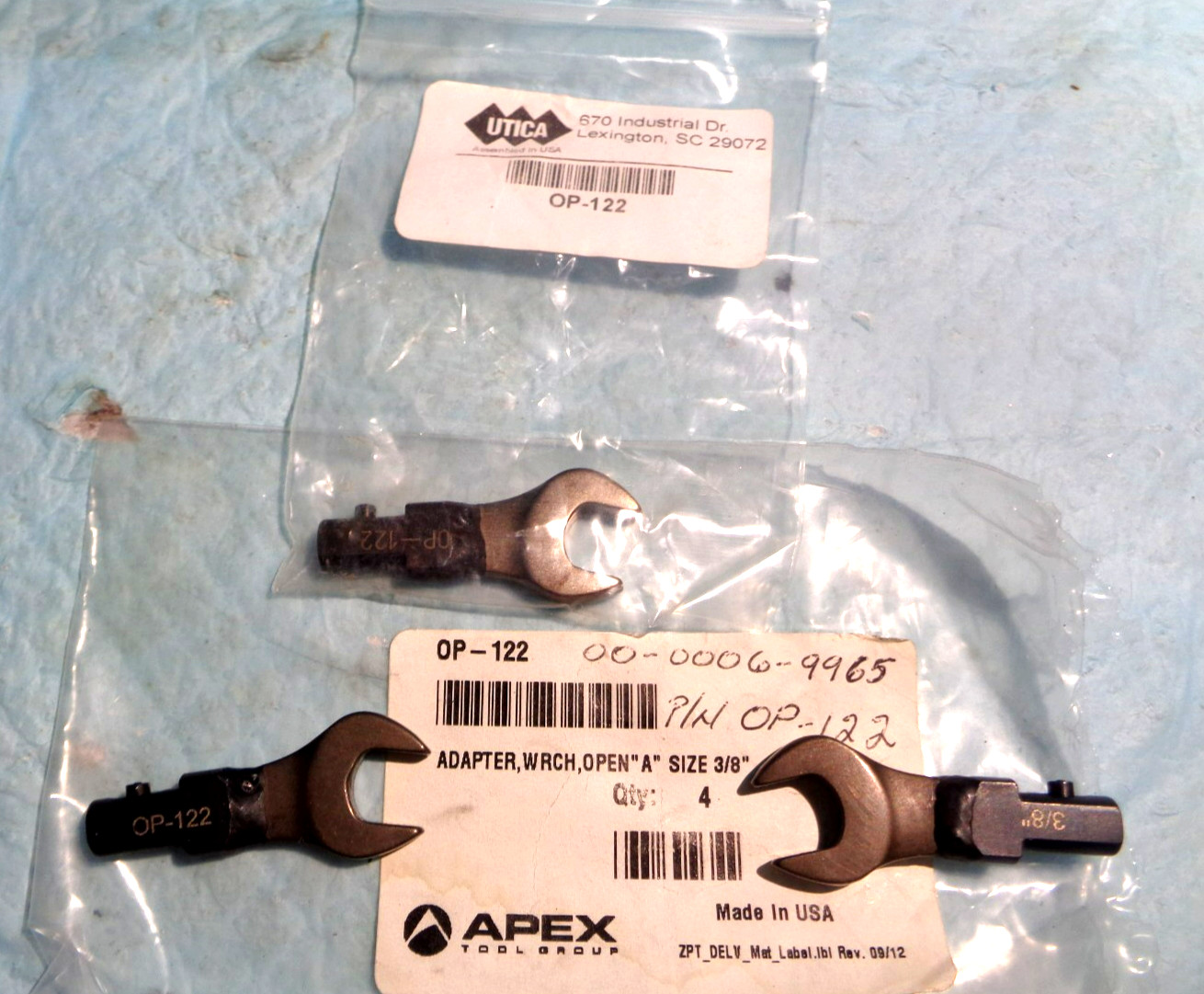 One Apex Tool Group Utica CH Torque Wrench 3/8 Open End Wrench Head Bit OP-122