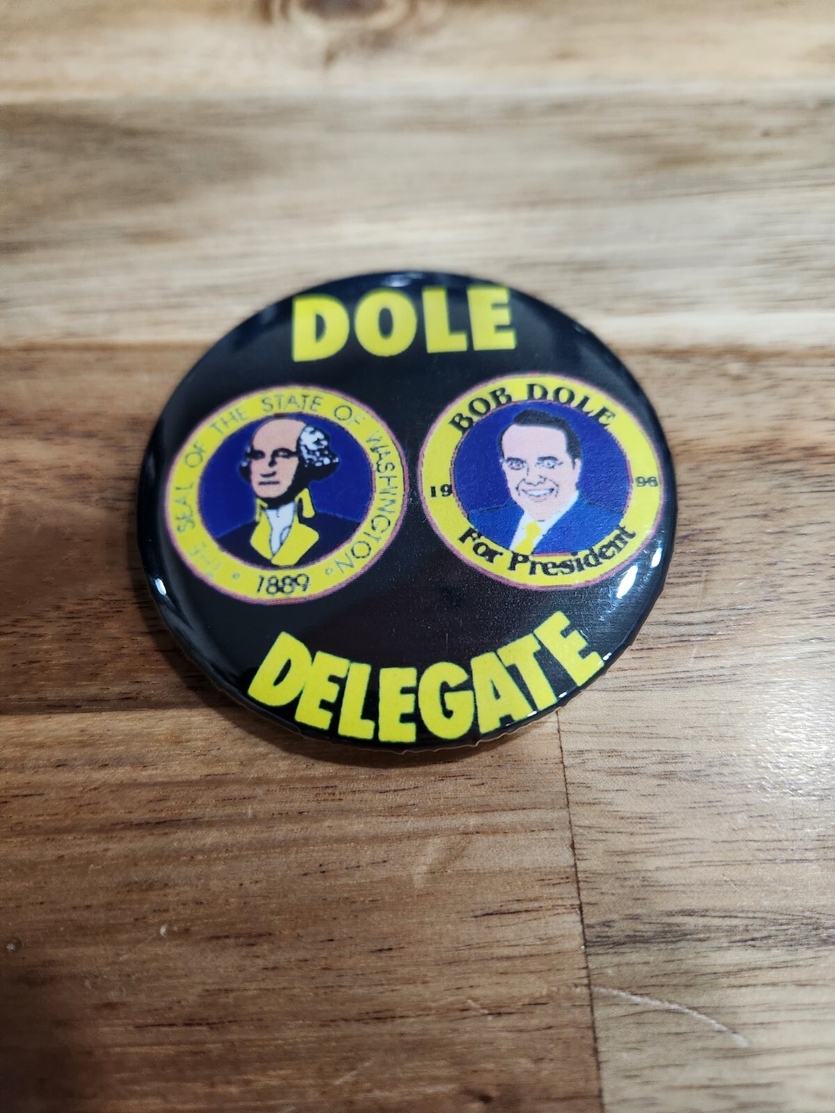 Vintage Bob Dole Republican Presidential Senator Candidate Campaign Pin Button