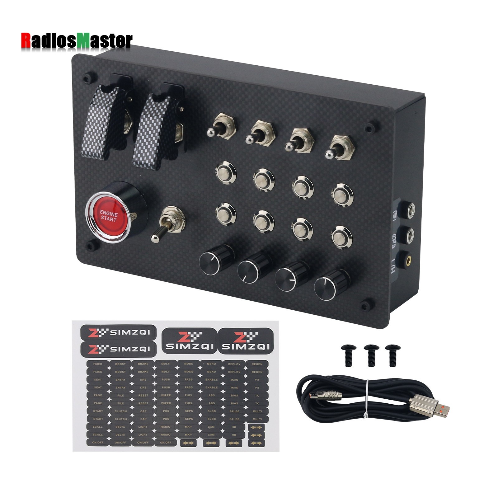 Horizontal Button Box SIM Racing Control Box for Thrustmaster Simagic Fanatec