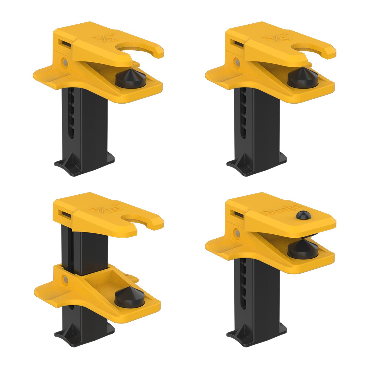 4PCS Car Brake Line Clamp Brake Oil Line Plug Tool Set 1/2" 3/8" 5/16" & Banjo