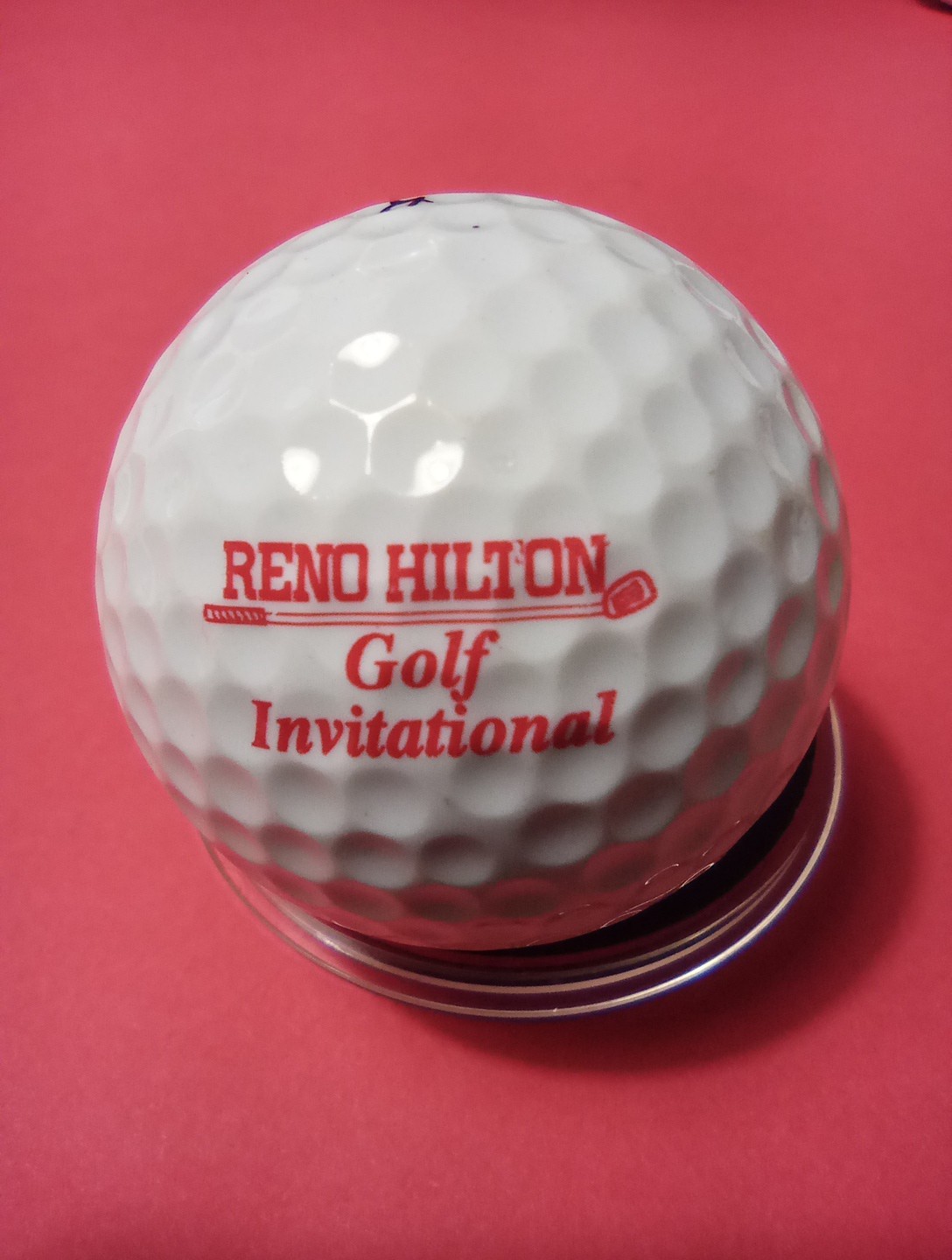 PGA RENO HILTON INVITATIONAL LOGO GOLF BALL GREAT FOR ANY VINTAGE COLLECTION!