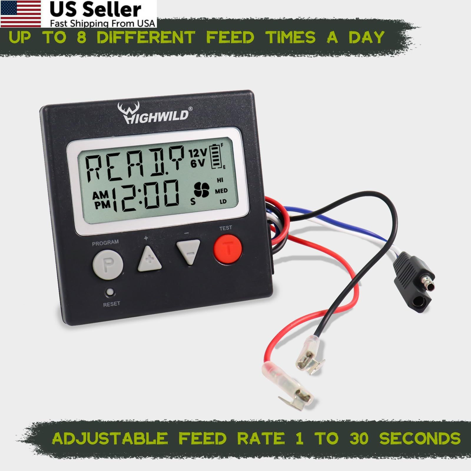 Highwild 6V/12V Universal Game Feeder Digital Timer G-