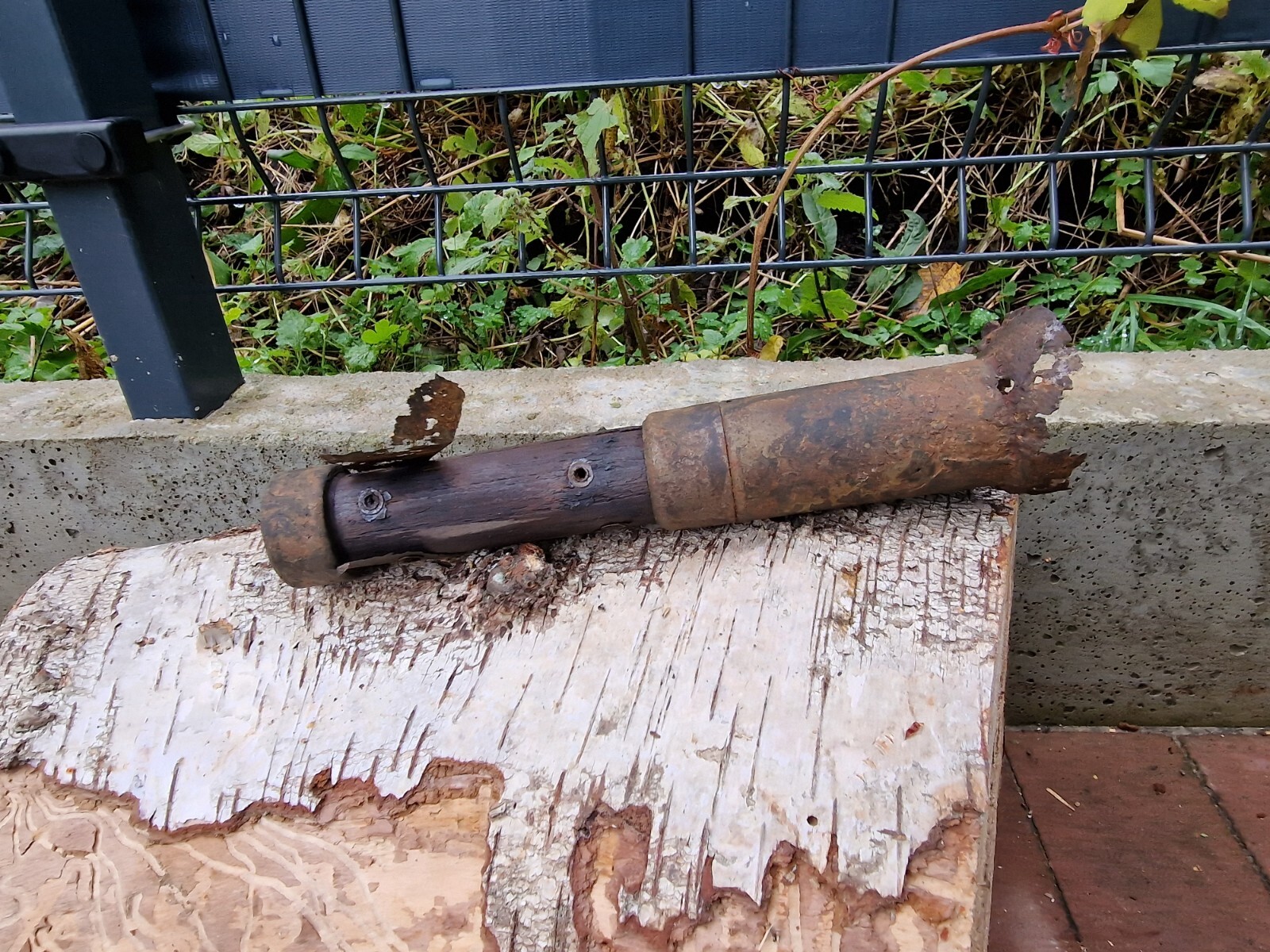 WW2 Accessories Panzerfaust parts from the German bunker rare relic.