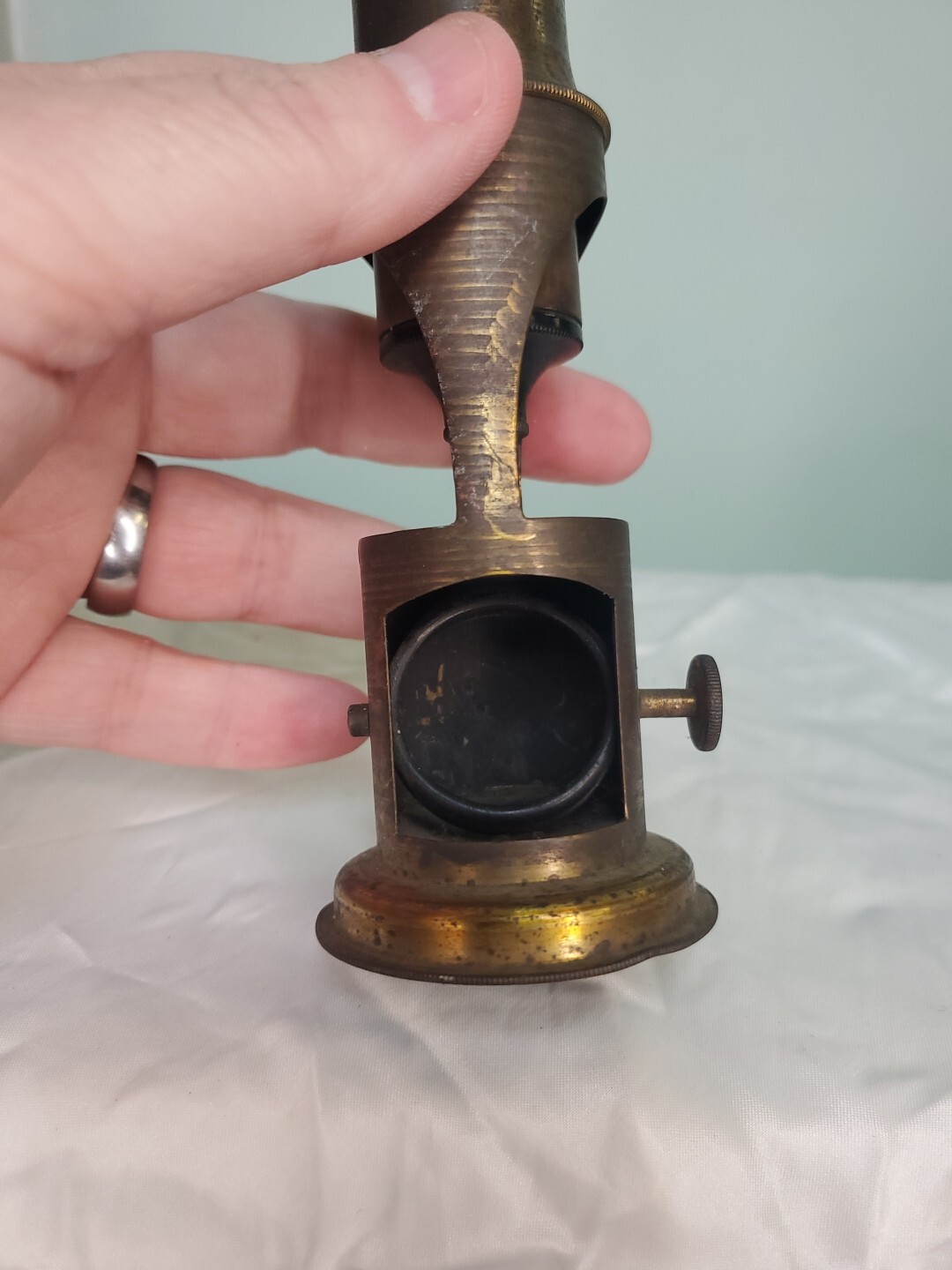 Antique Brass Field Microscope