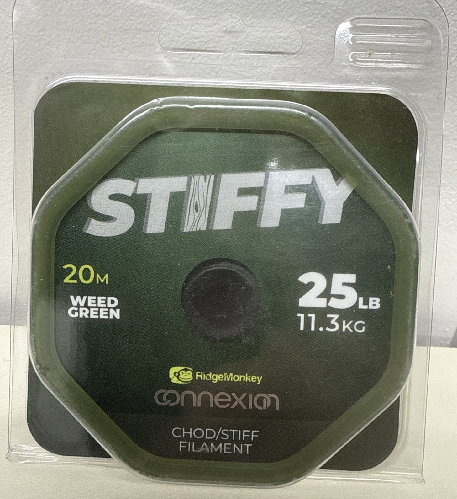 Ridgemonkey Stiffy Chod/Stiff 25lb Weed Green Filament Carp Fishing