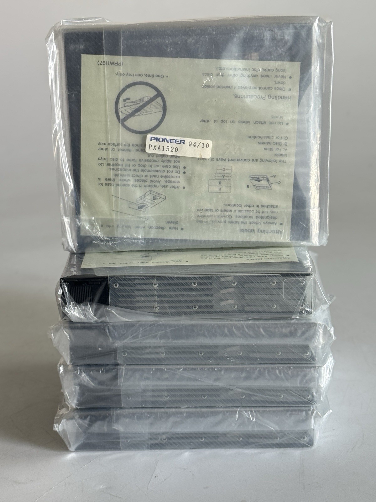 Lot of 5 Pioneer PXA1520 CD Magazine Cartridges – NOS Sealed 1994