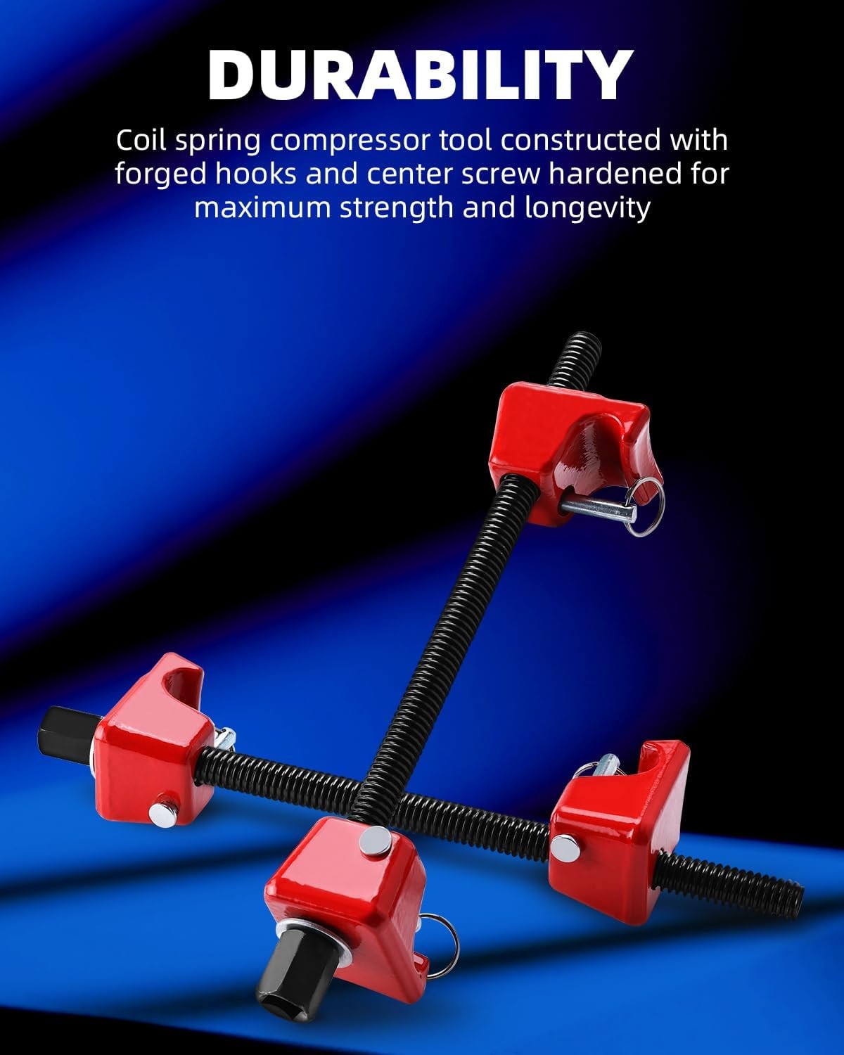 2Pcs Heavy Duty Coil Spring Compressor Tool Strut Spring Remover Suspenion Tool