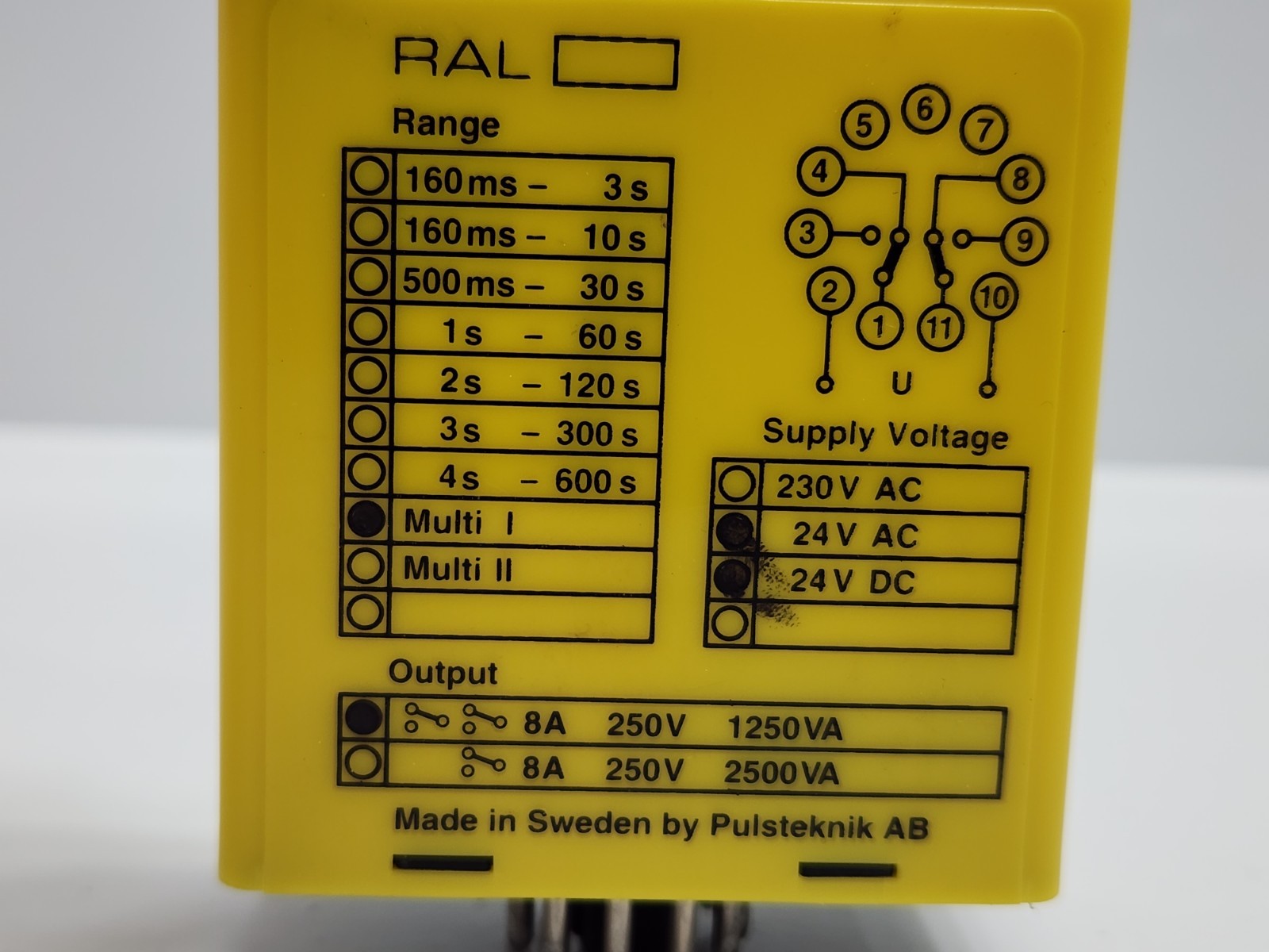 PULSTEKNIK R-SYSTEM RAL DELAYED PULSE TIMER