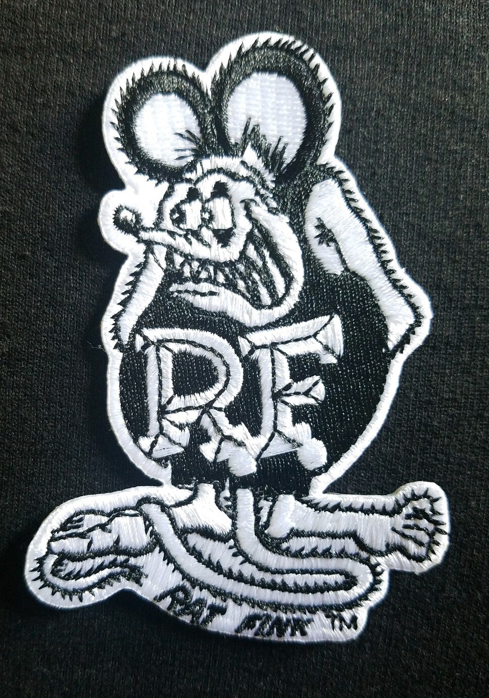 OFFICIALLY LICENSED ED "BIG DADDY" ROTH RAT FINK  PATCH BLACK