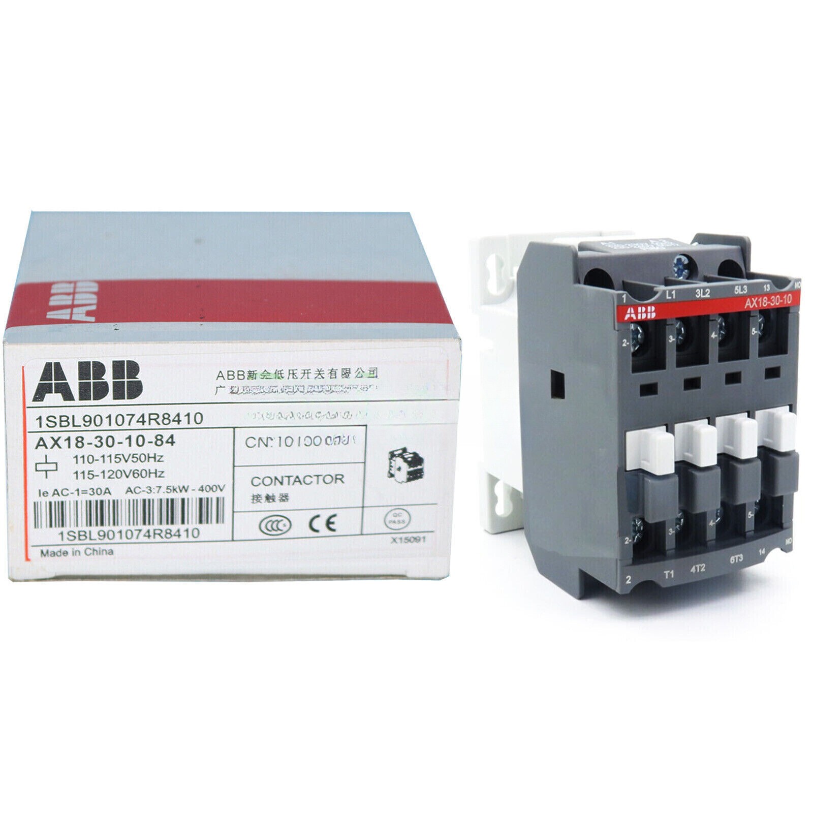 New In Box ABB AX18-30-10-84 AC Contactor 1Pcs