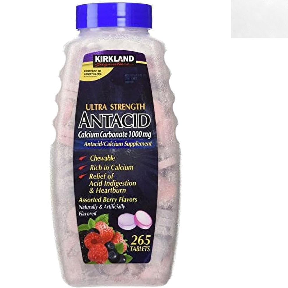 Fast-Acting Ultra Strength Antacid - 1000 MG Calcium, Berry Flavor, 265 Tablets