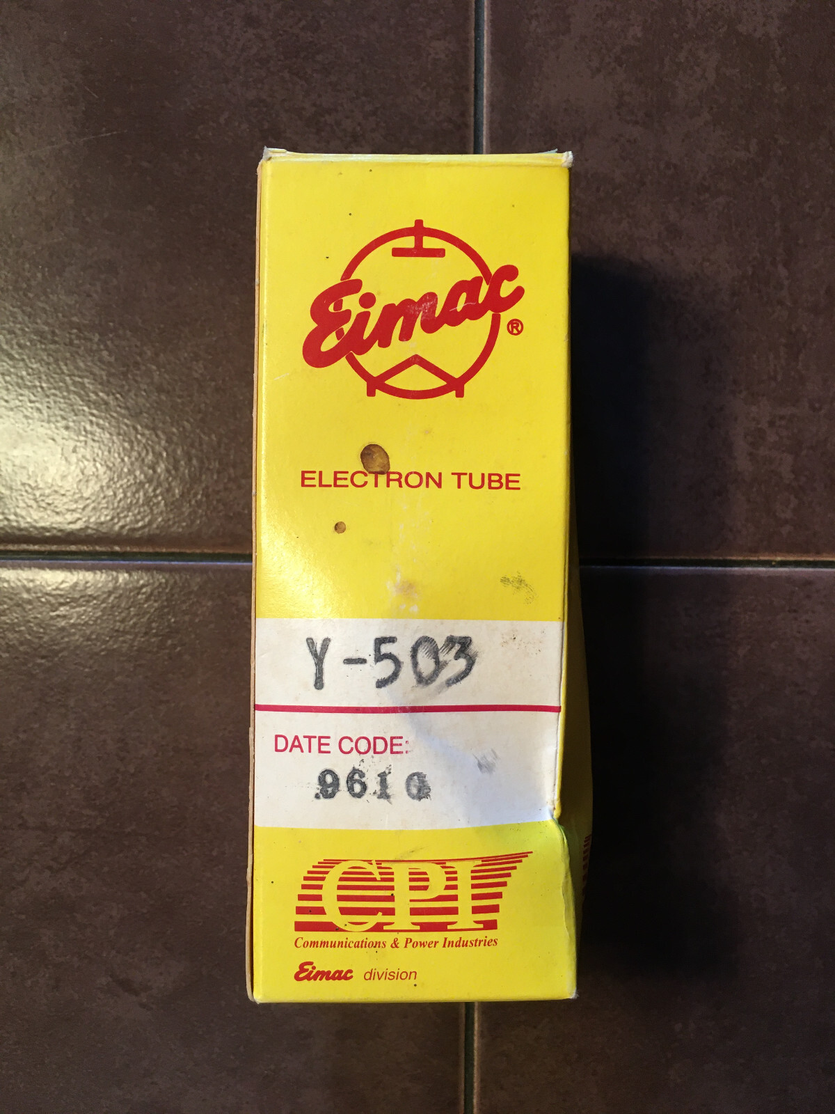 Eimac Tube Y-503, NOS