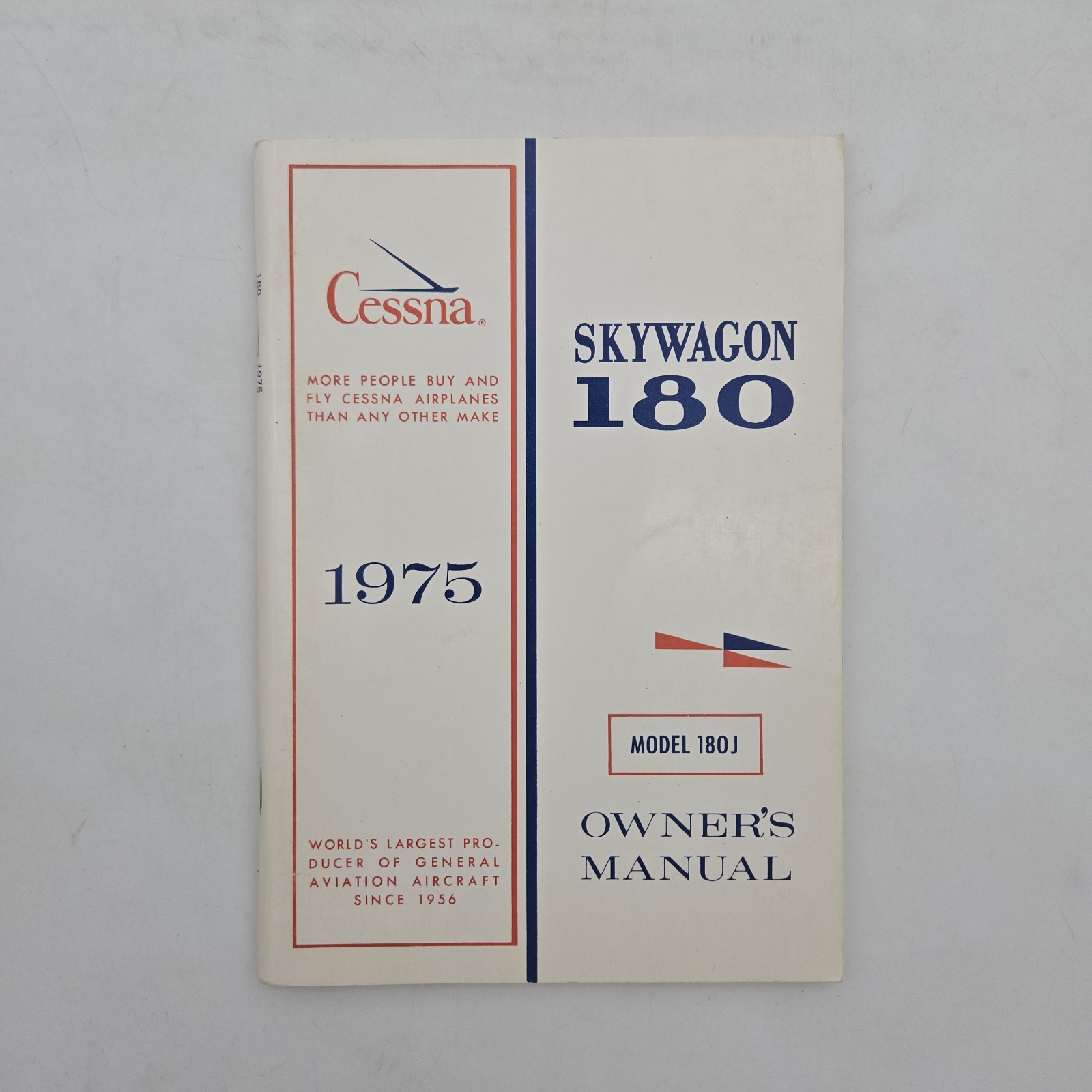 Vintage 1975 Cessna Skywagon 180 Model 180J Owner's Manual
