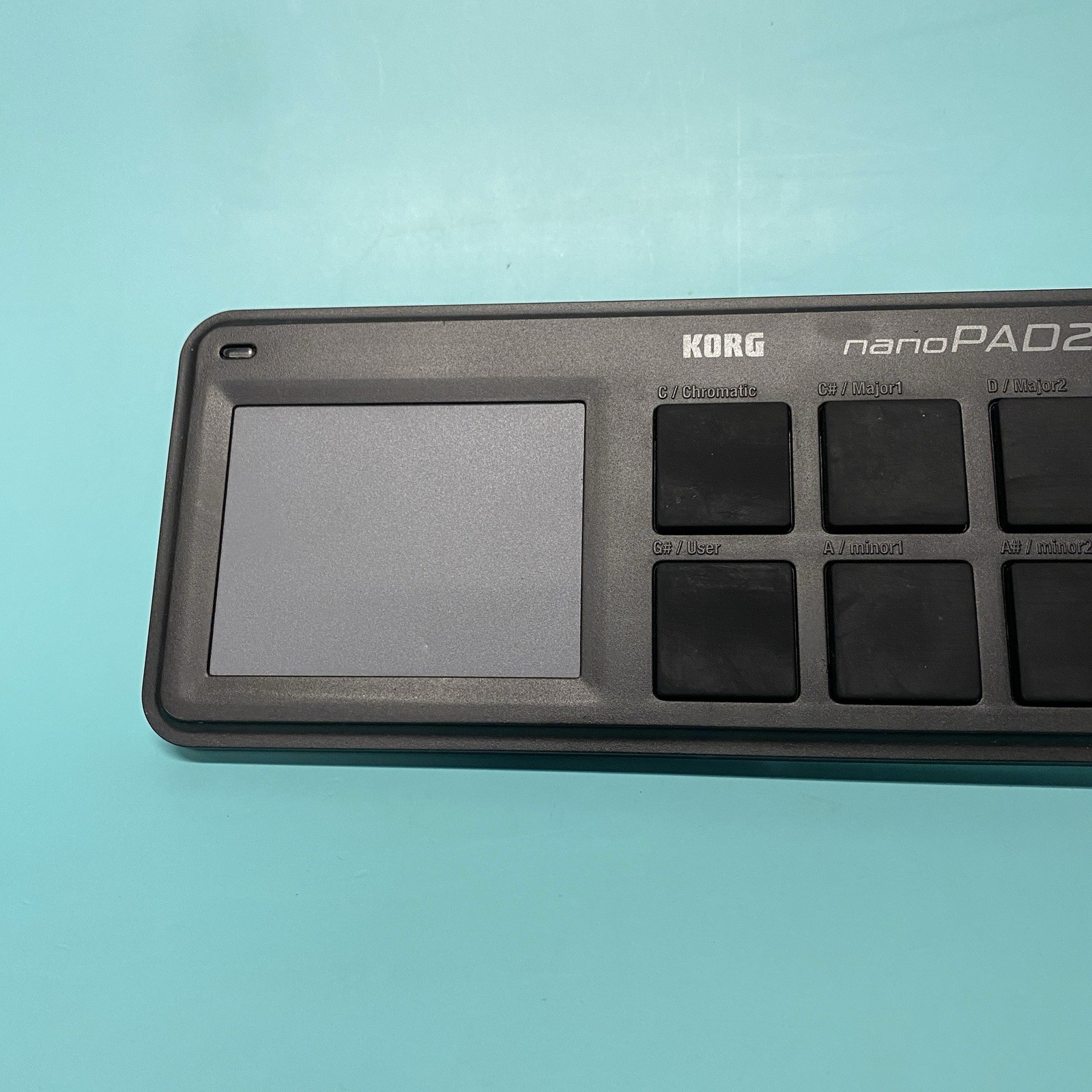KORG nanoPAD2 Slim-Line USB Drum Pad Controller Black No Cord. A9