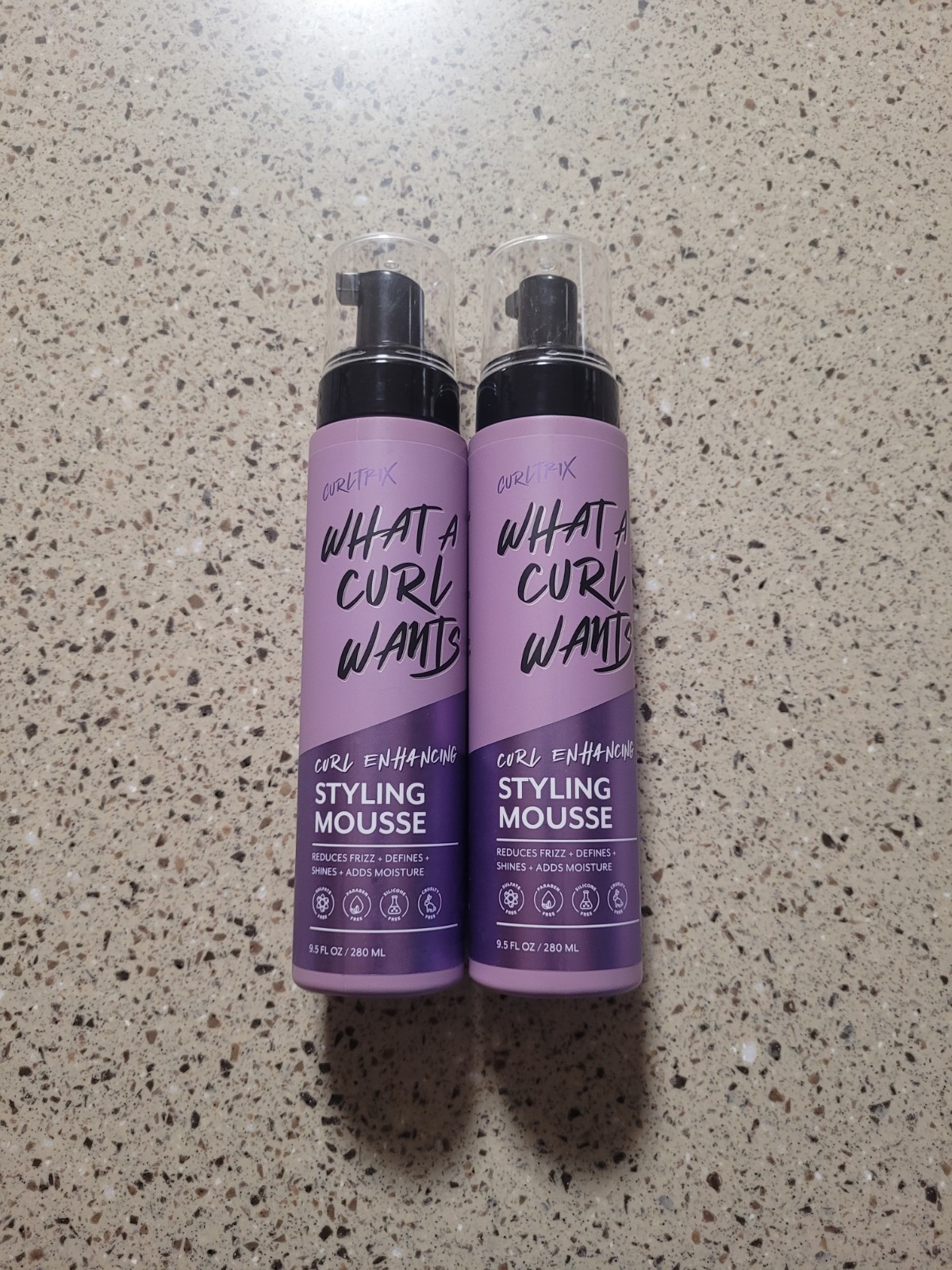 2 CURLTRIX What A Curl Wants Curl Enhancing Styling Mousse 9.5oz Ea Discontinued