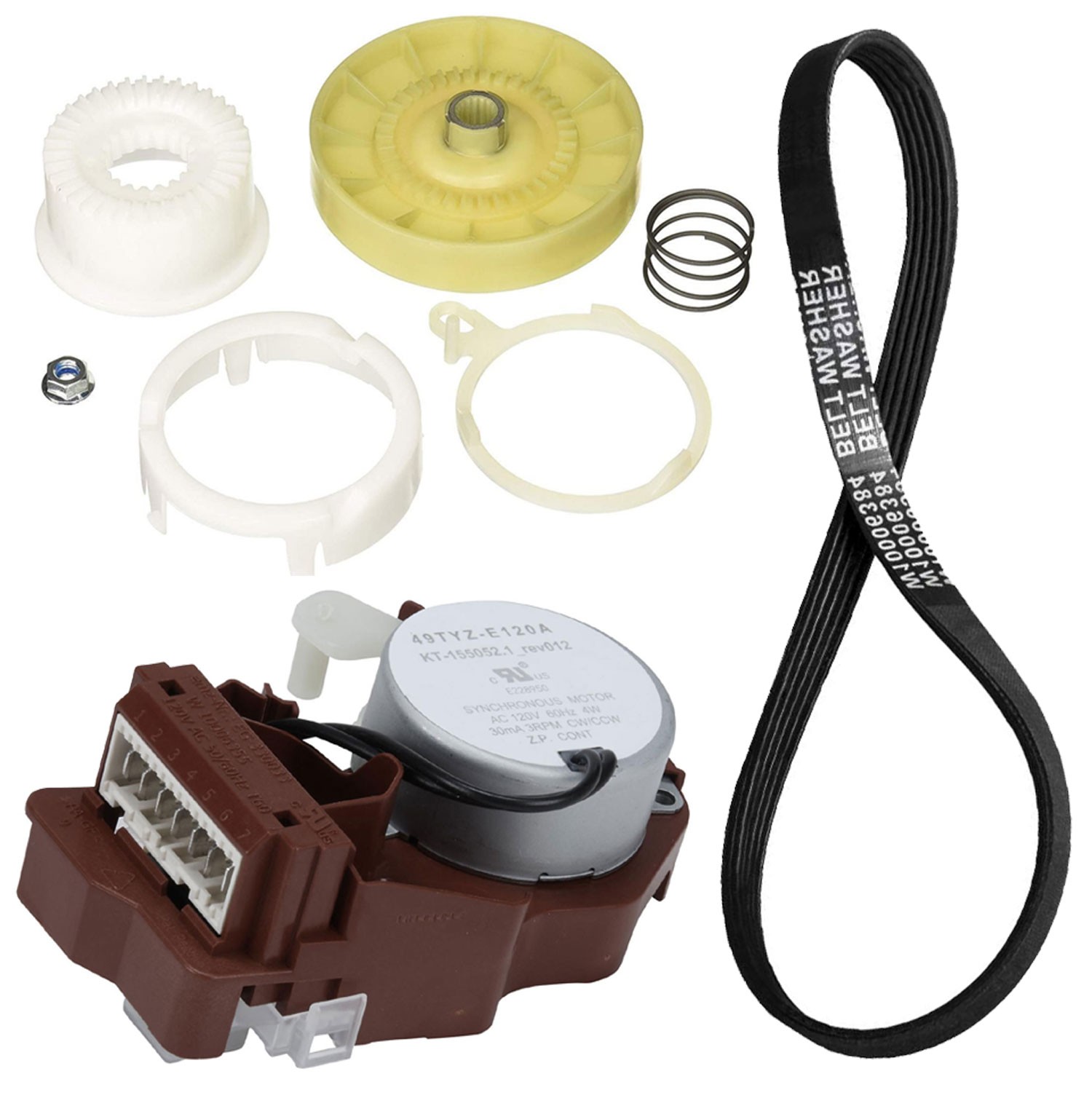 Whirlpool WTW4816FW2 Washer Splutch Actuator Belt Kit
