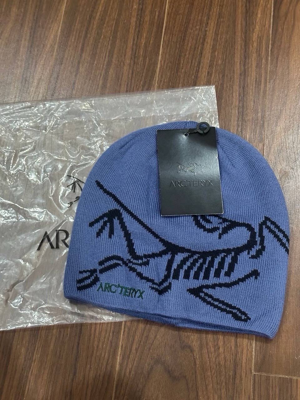 NWT Arc'teryx Bird Head Toque Beanie Winter Cap Knit Navy Blue Hat