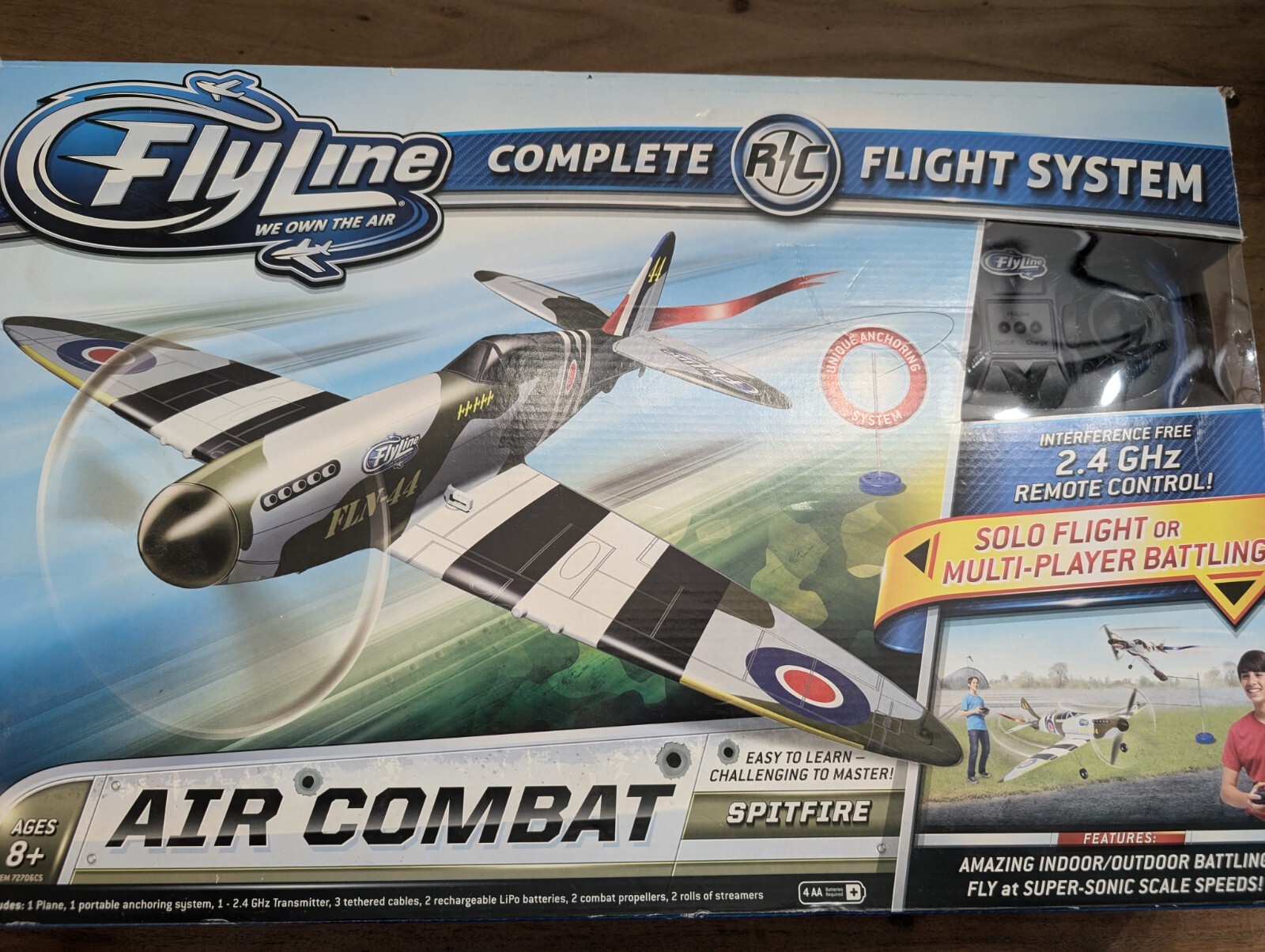 Flyline Air Combat Spitfire RC Plane 2.4GHz Complete Flight System WWII