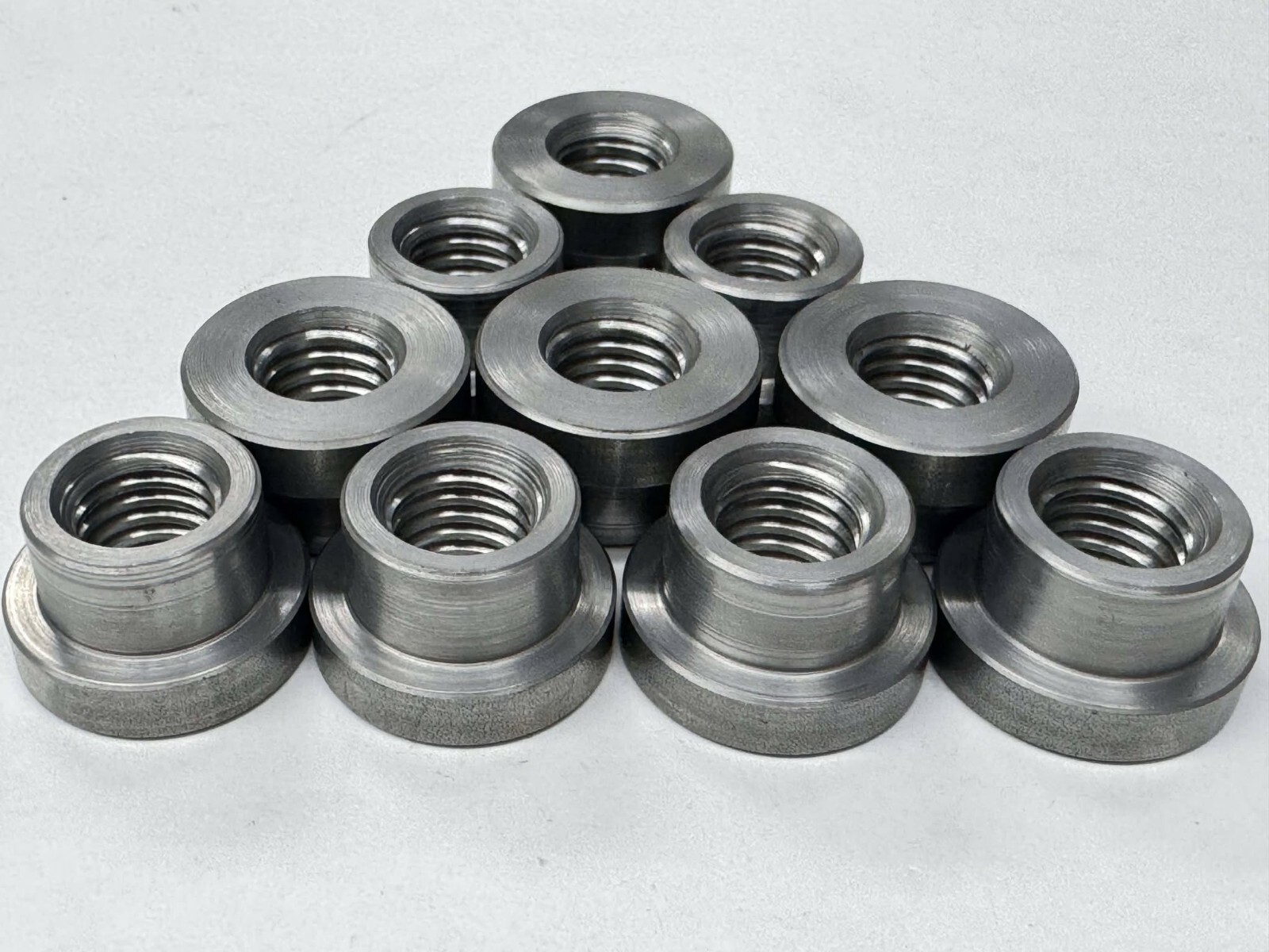 Weld on Nuts 3/8"-16 Thread Threaded Nut Steel Chassis Mount Tab Pack of 10