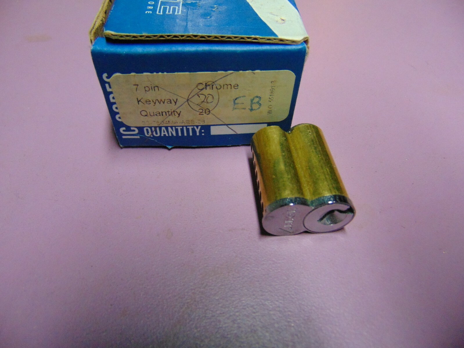 1 - BEST ARROW LOOK ALIKE   E  CORES  UNPIN  7 PIN  NO KEYS      LOCKSMITH
