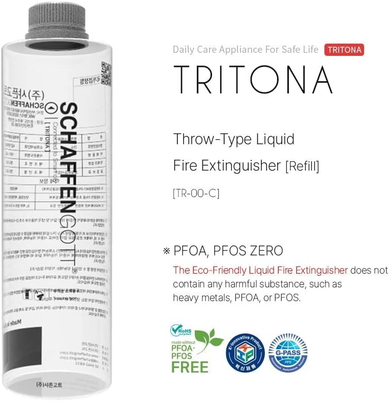 TRITONA Schaffengott Throw-Type Liquid Fire Extinguisher, Refill Solution
