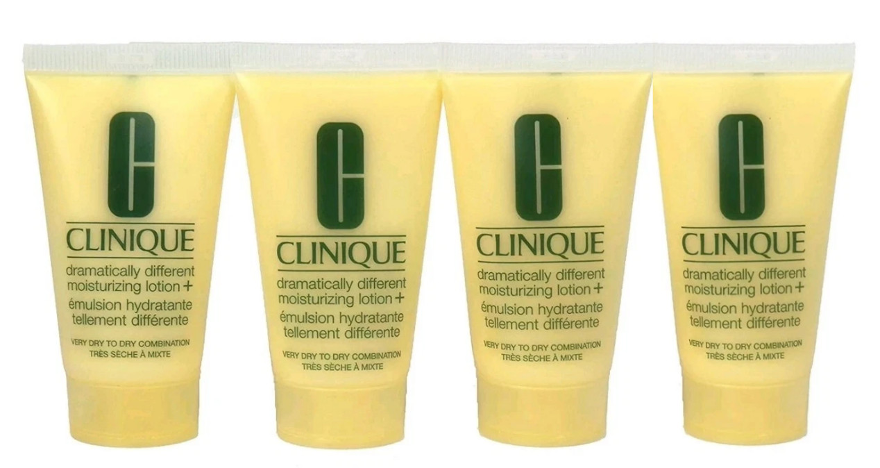 4 x Clinique Dramatically Different Moisturizing Lotion 1oz/30ml = 4 Oz NWOB
