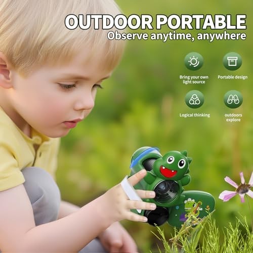 1600X Handheld Microscope for Kids 2" IPS Screen Kit Mini Pocket Digital...