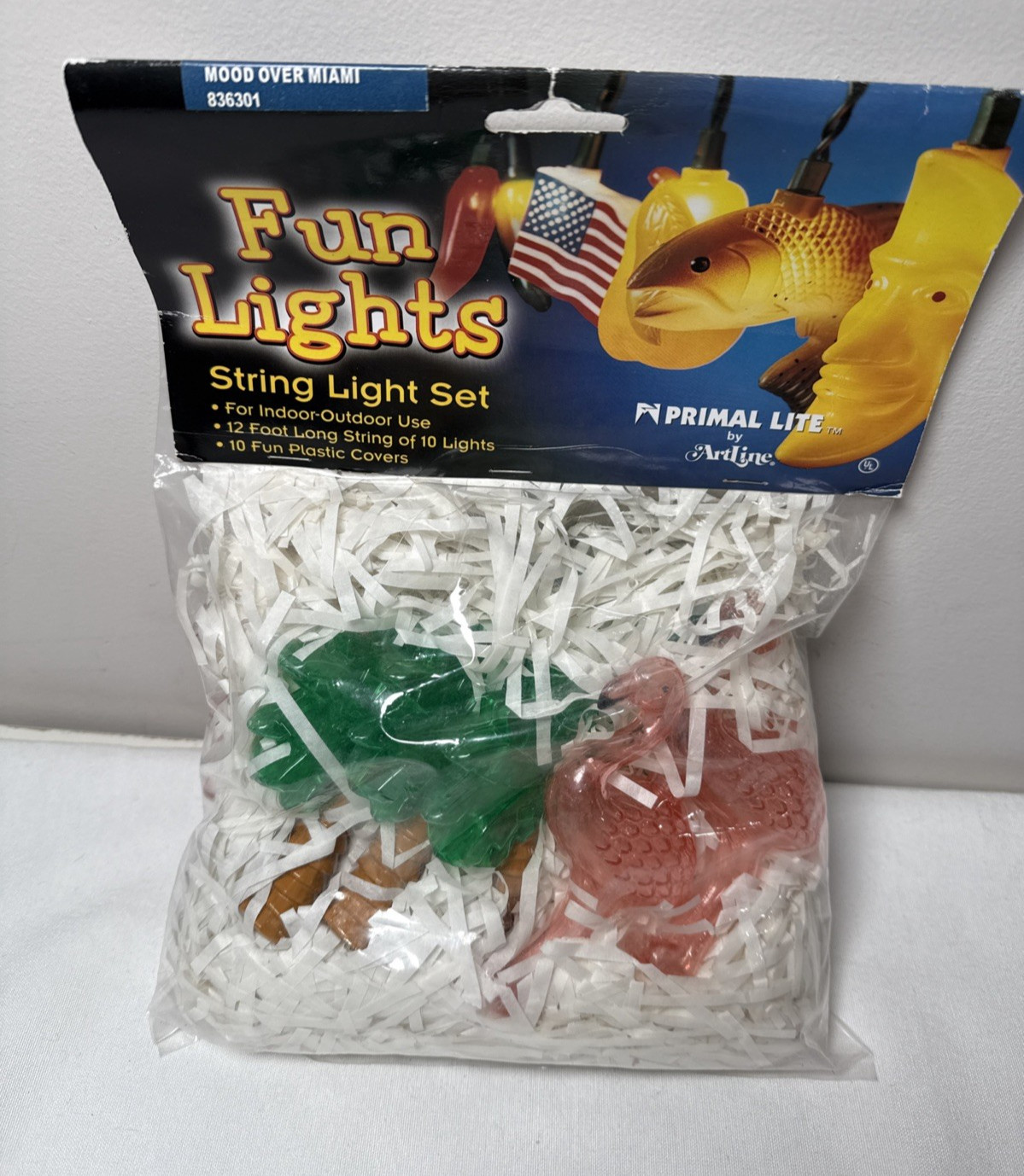 Fun Lights Flamingo Palm Tree Tropical Party Indoor Outdoor 10 String Prima Lite