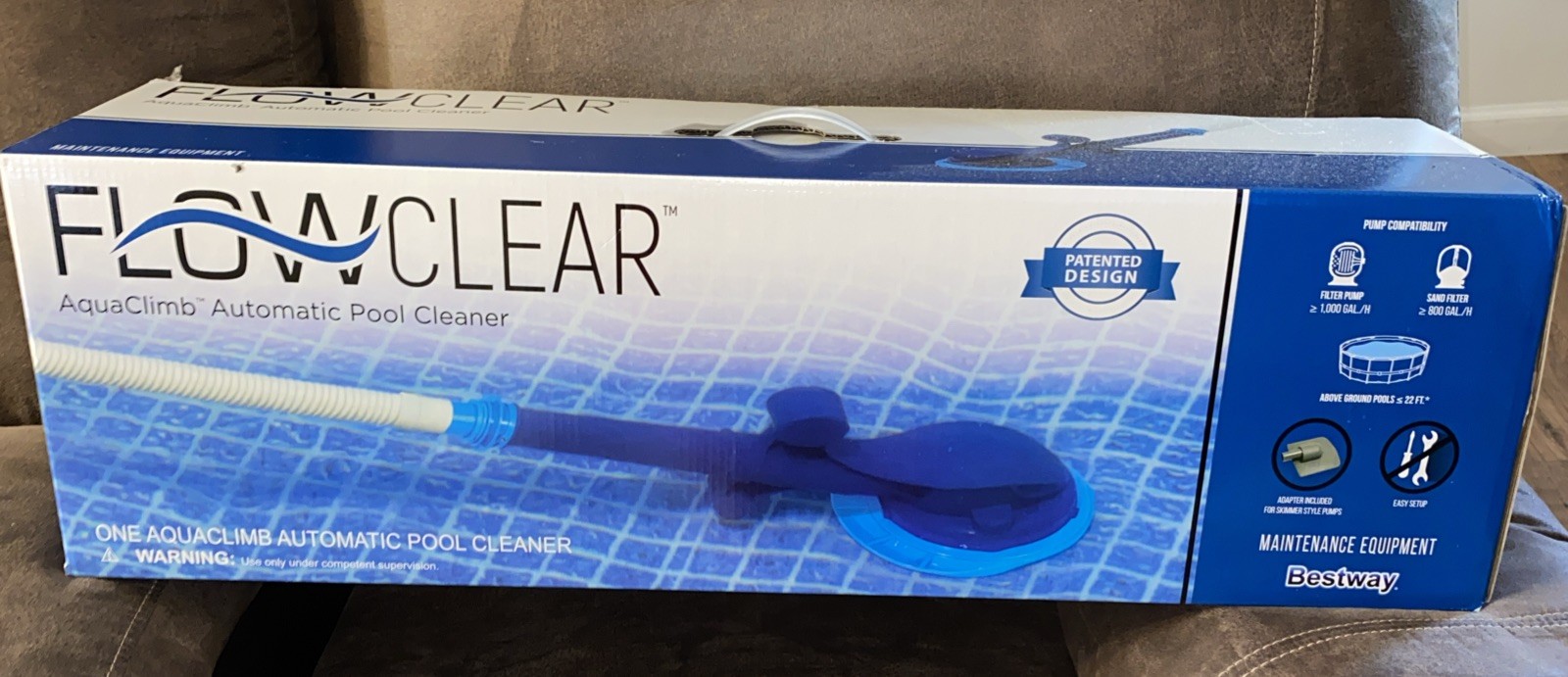 BESTWAY FLOWCLEAR AQUACLIMB AUTOMATIC WATER-POWERED POOL CLEANING VACUUM