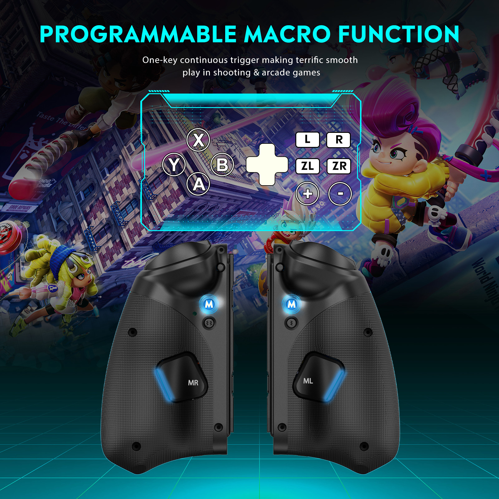 QRD Stellar T5 Wireless Controller Joy-pad for for Nintendo Switch Pro Lite OLED