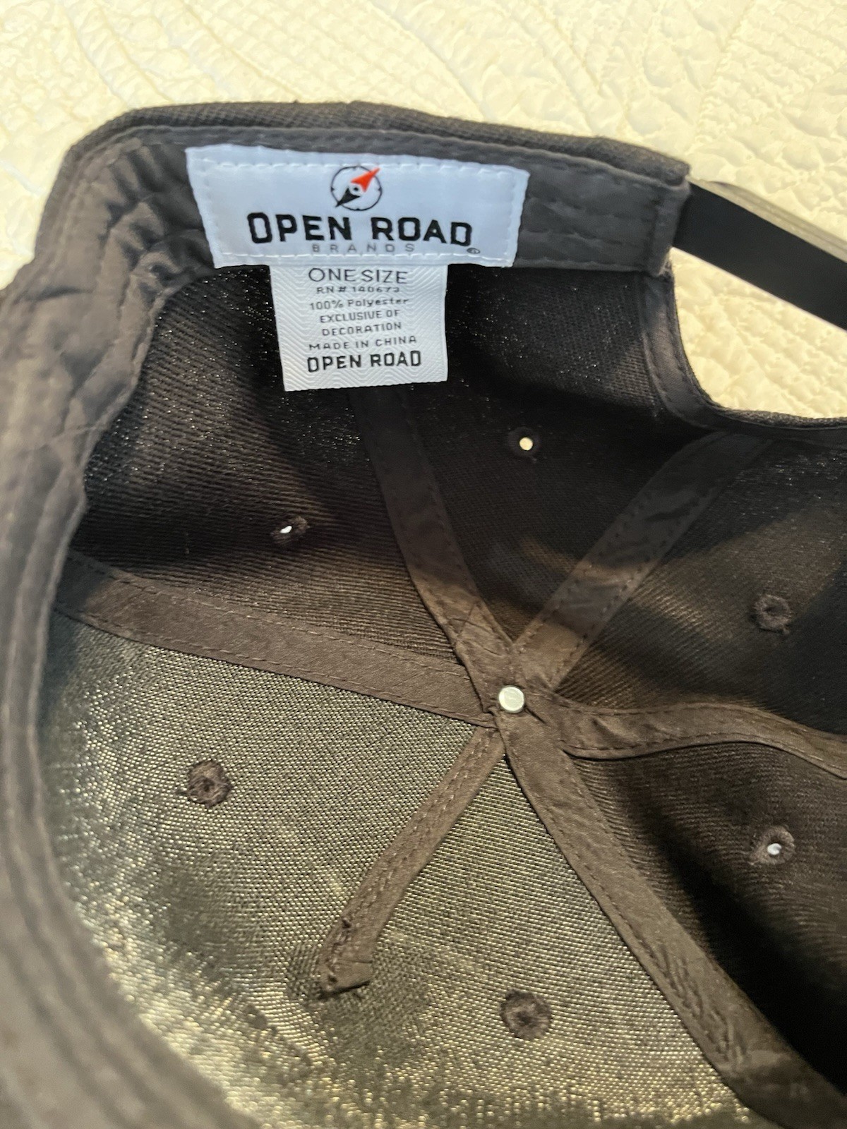 Open Road Brands Black Jeep Duck Patch Baseball Cap Adjustable One Size Hat