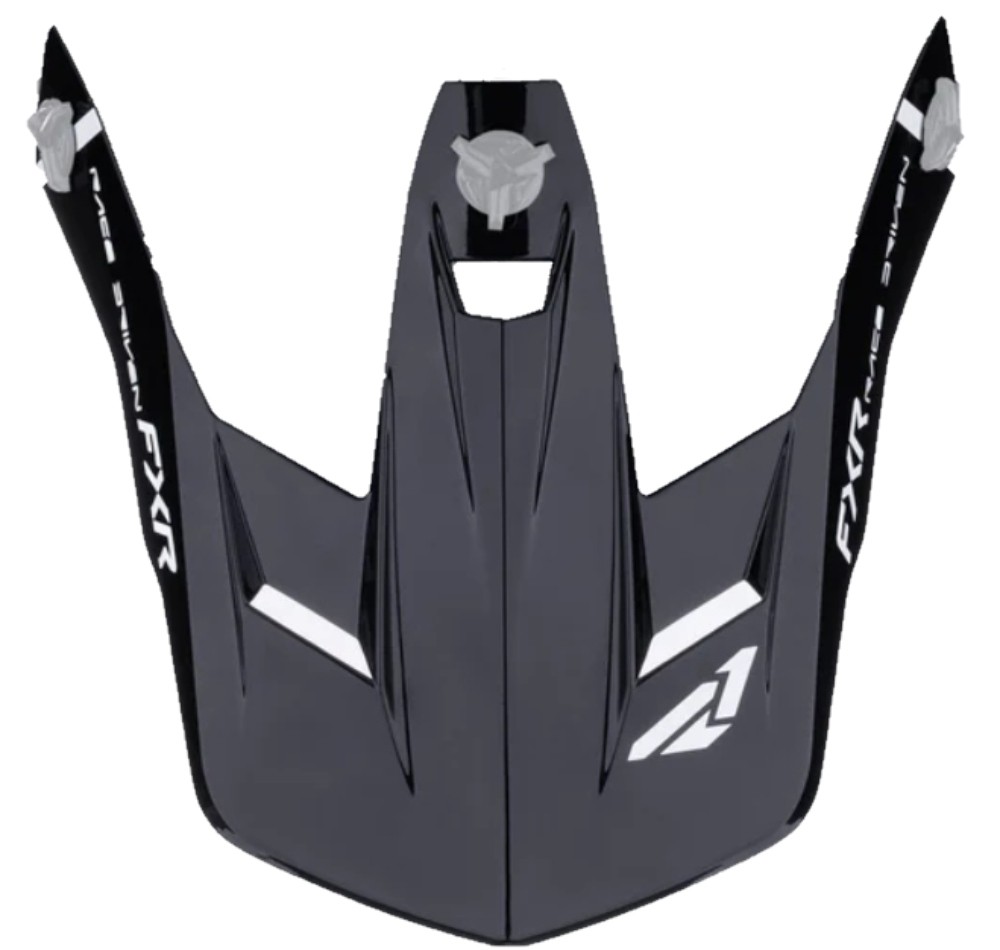 FXR Clutch Comp Helmet Visor/Peak White/Black