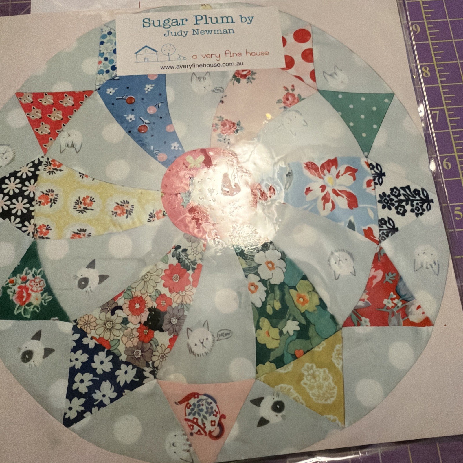 Sugar Plum Hand Piecing Quilt Template Set By Judy Newman