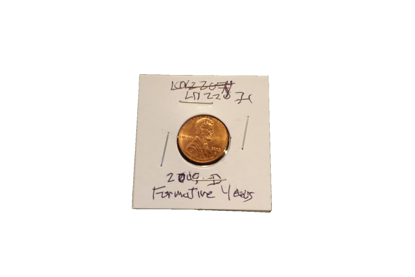 2009-D 1 cent Lincoln Formative Years Penny